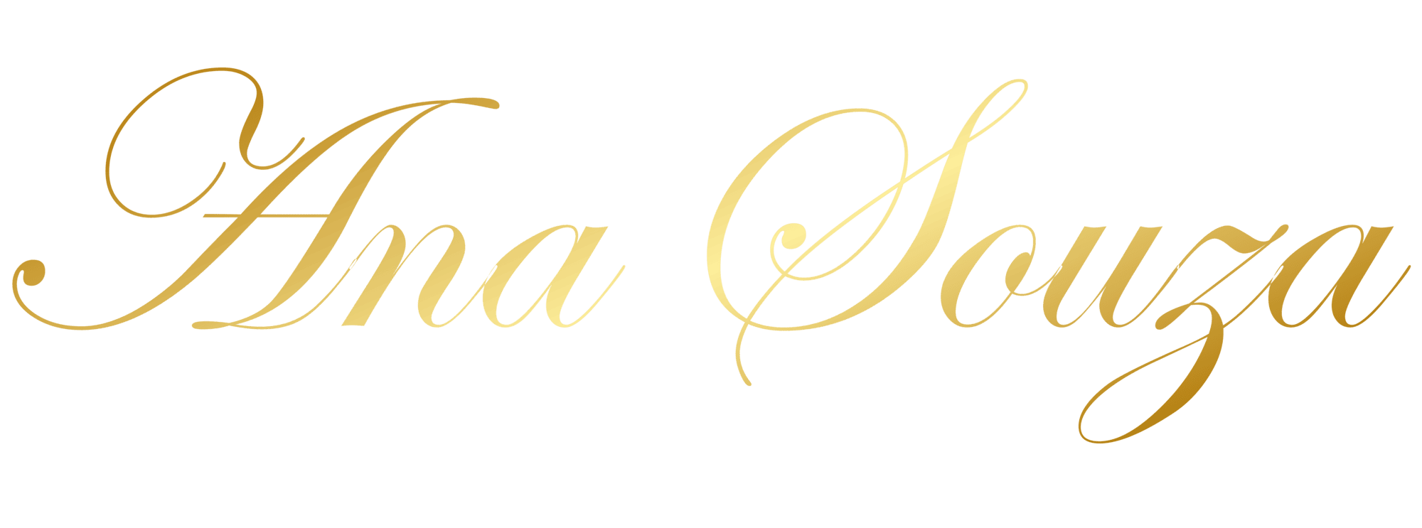 logotipo ana souza dourado