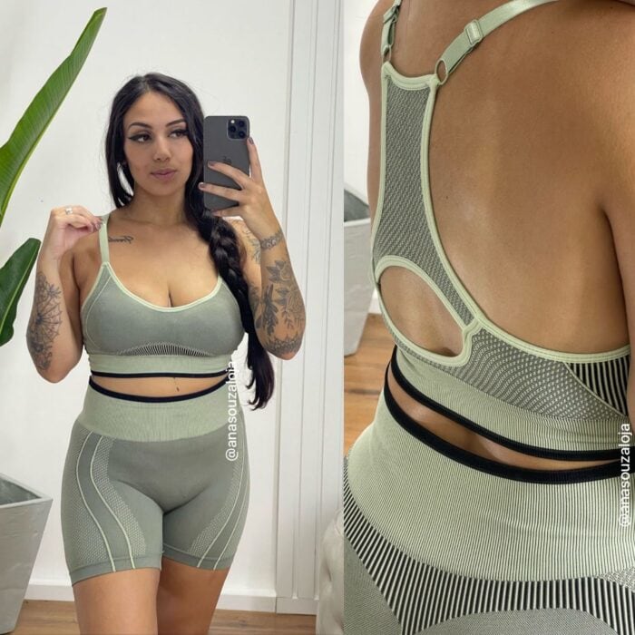 conjunto shorts e top jaque verde conjunto shorts e top jaque verde