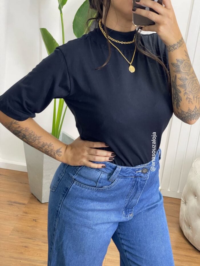 t shirt basic gola preto t shirt basic gola preto