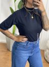 t shirt basic gola preto
