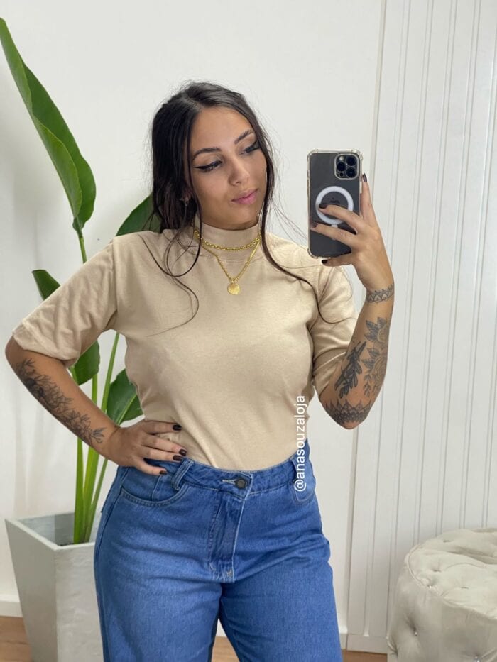 t shirt basic gola nude