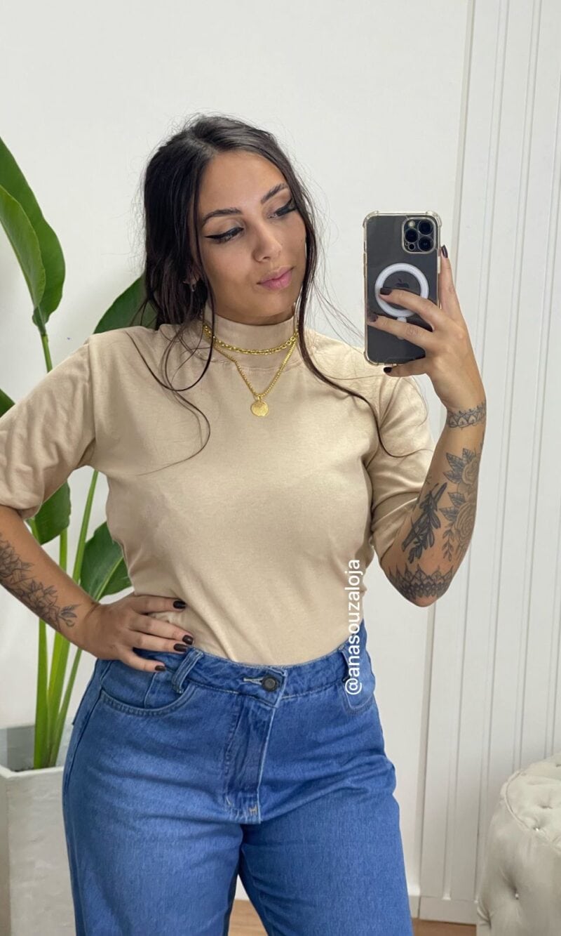 t shirt basic gola nude