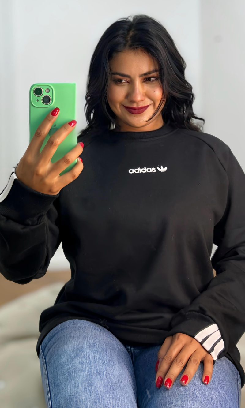 blusa adidas vers preto