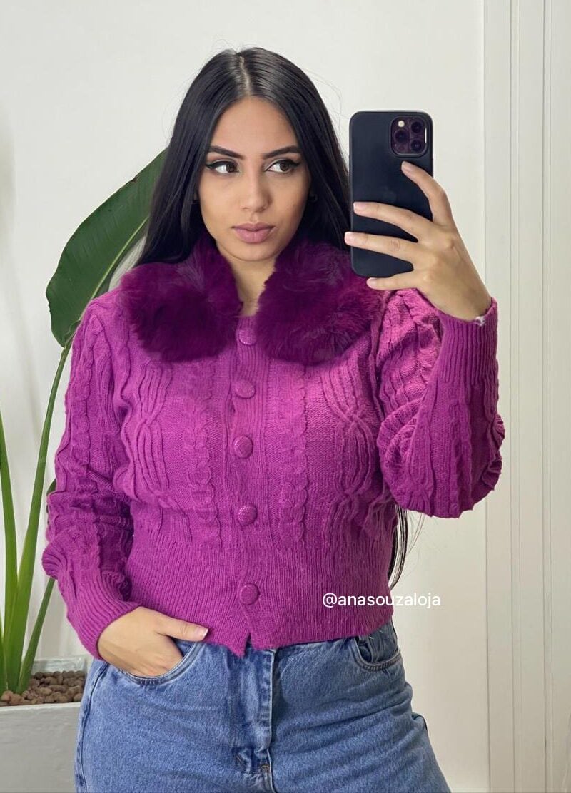 casaco cherrie cinza