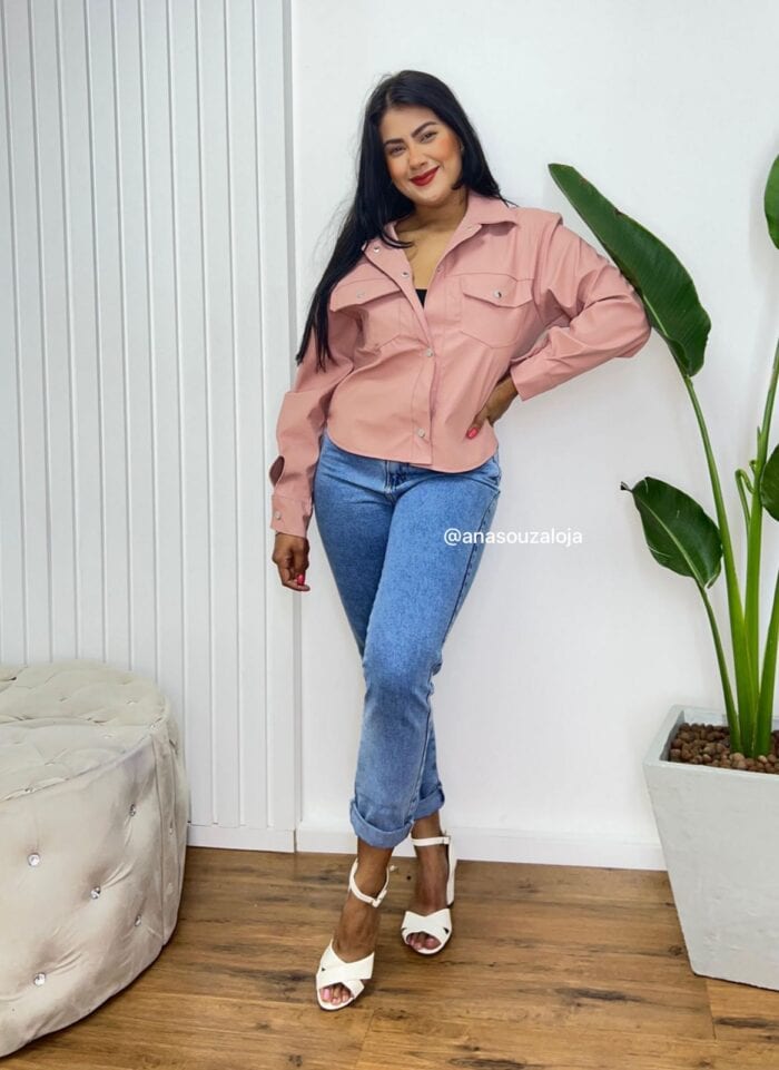 camisa de couro nude camisa de couro nude