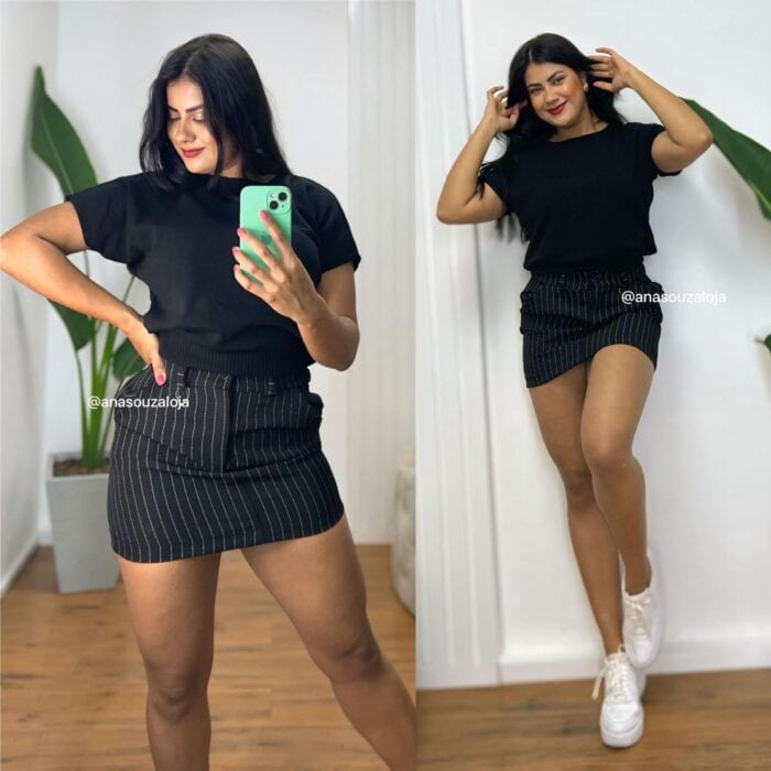 saia alfaiataria risca de giz saia alfaiataria risca de giz