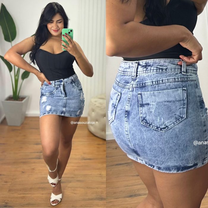 saia jeans denim saia jeans denim
