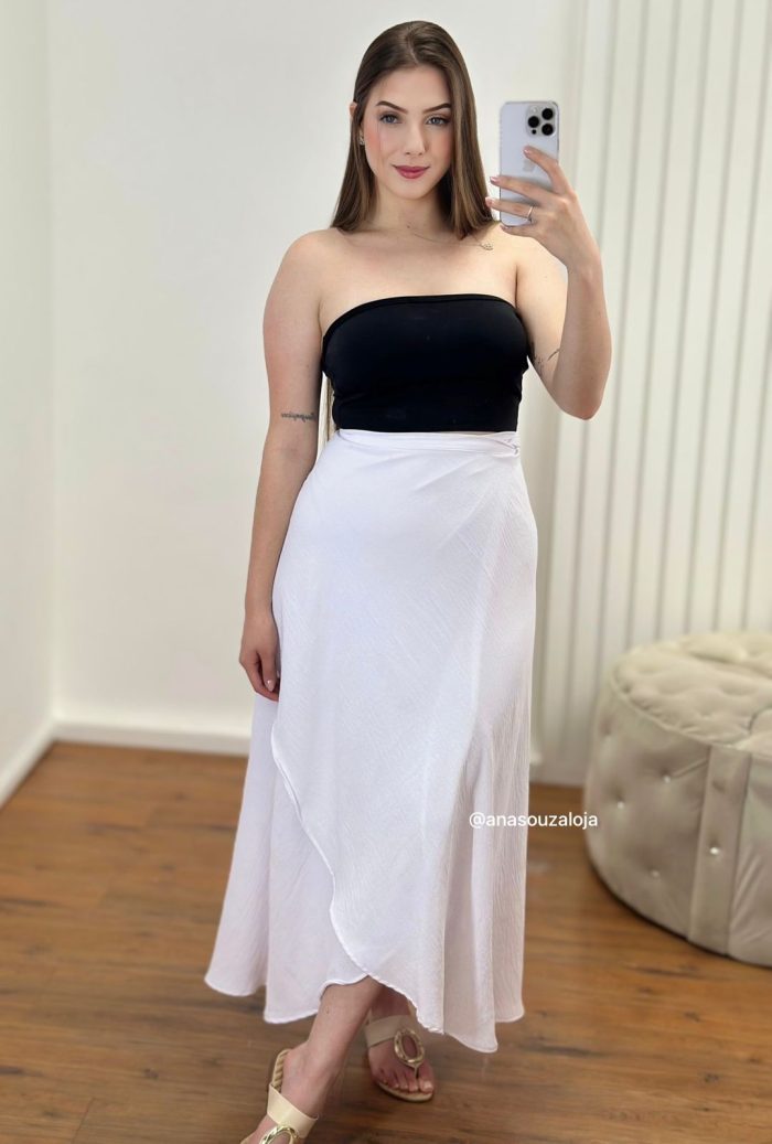 saia envelope deise branco saia envelope deise branco