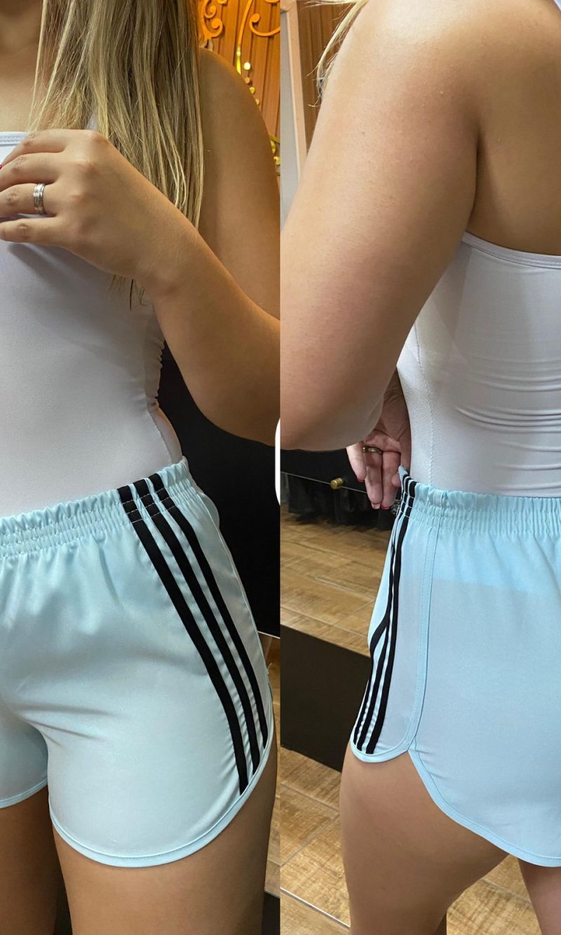 shorts listras branco