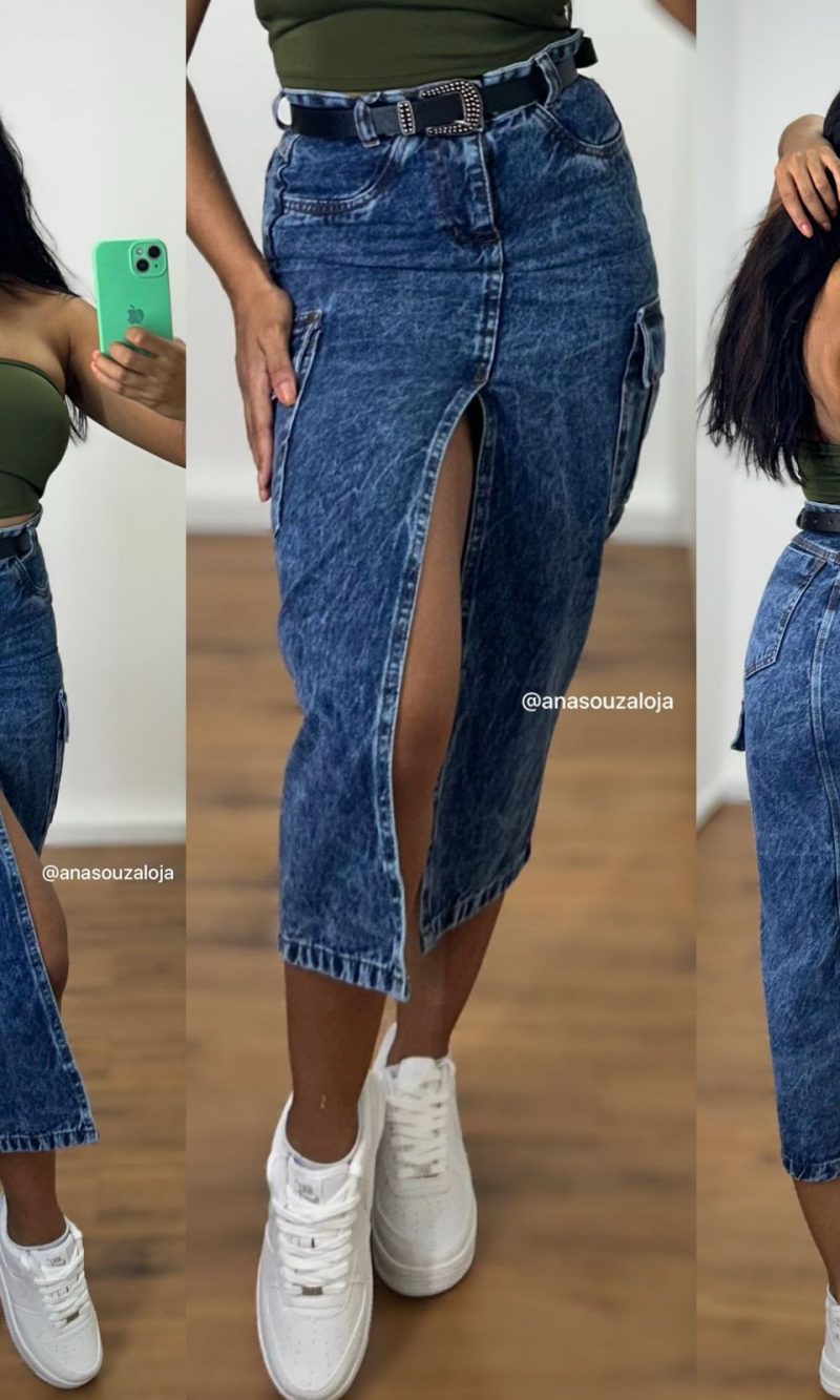 saia jeans cargo thaisa