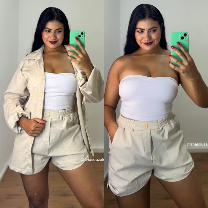 conjunto de linho tatiele cor cru