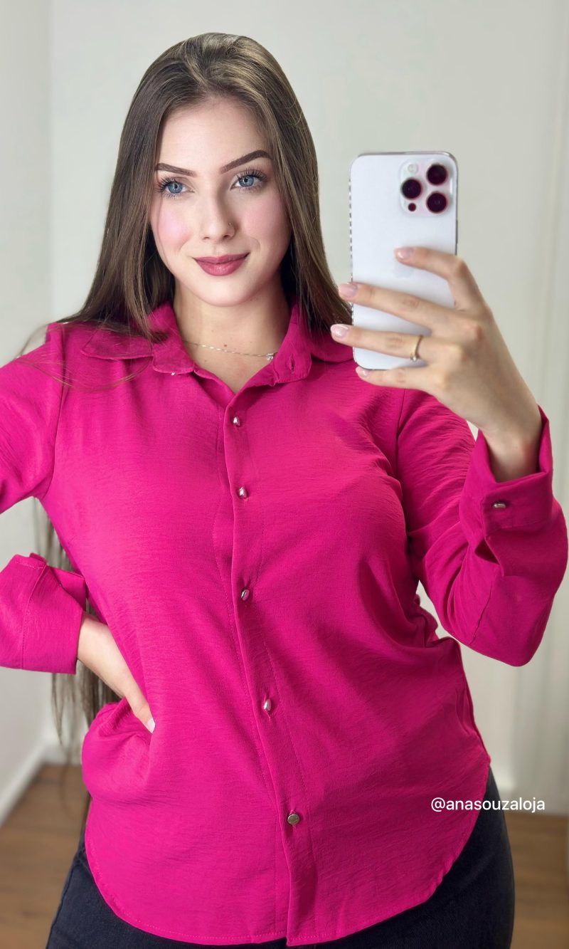 camisa social duna pink