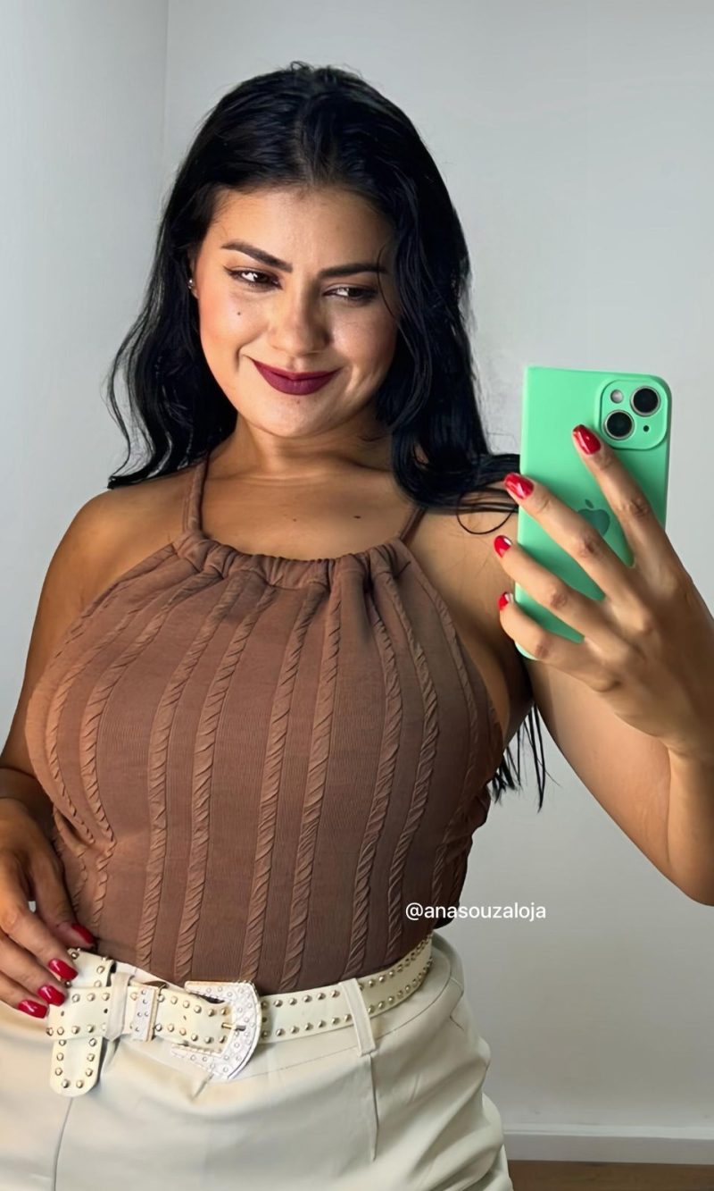 boddy cordinha marrom