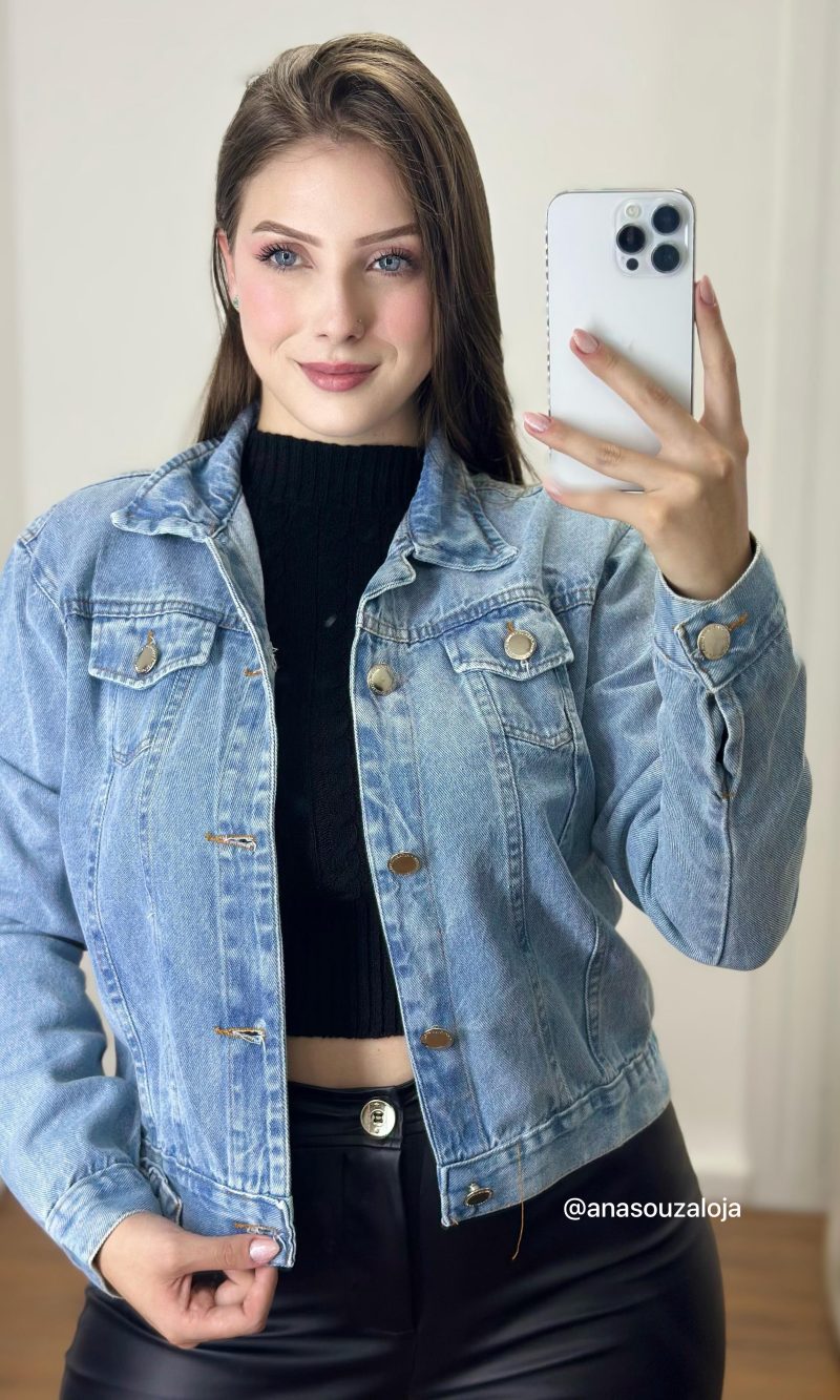 jaqueta jeans barbara