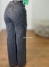 wide leg cargo marmorizada
