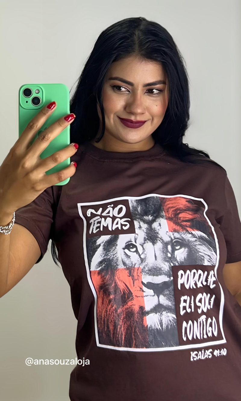 t shirt nao temas branco