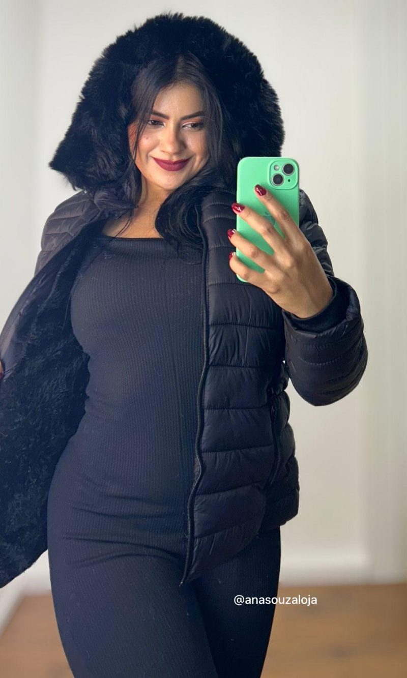 jaqueta microfibra chloÉ caramelo