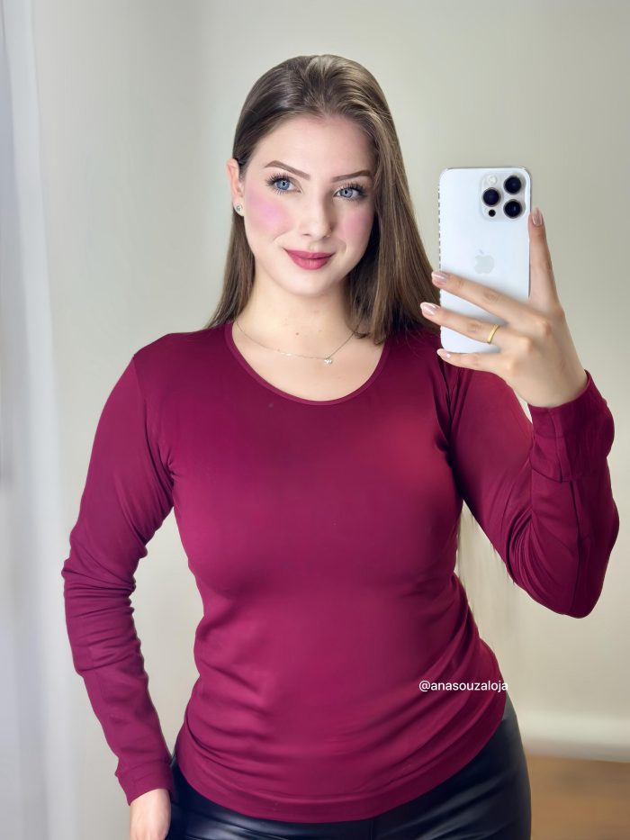 blusa termica roberta bordo blusa termica roberta bordo