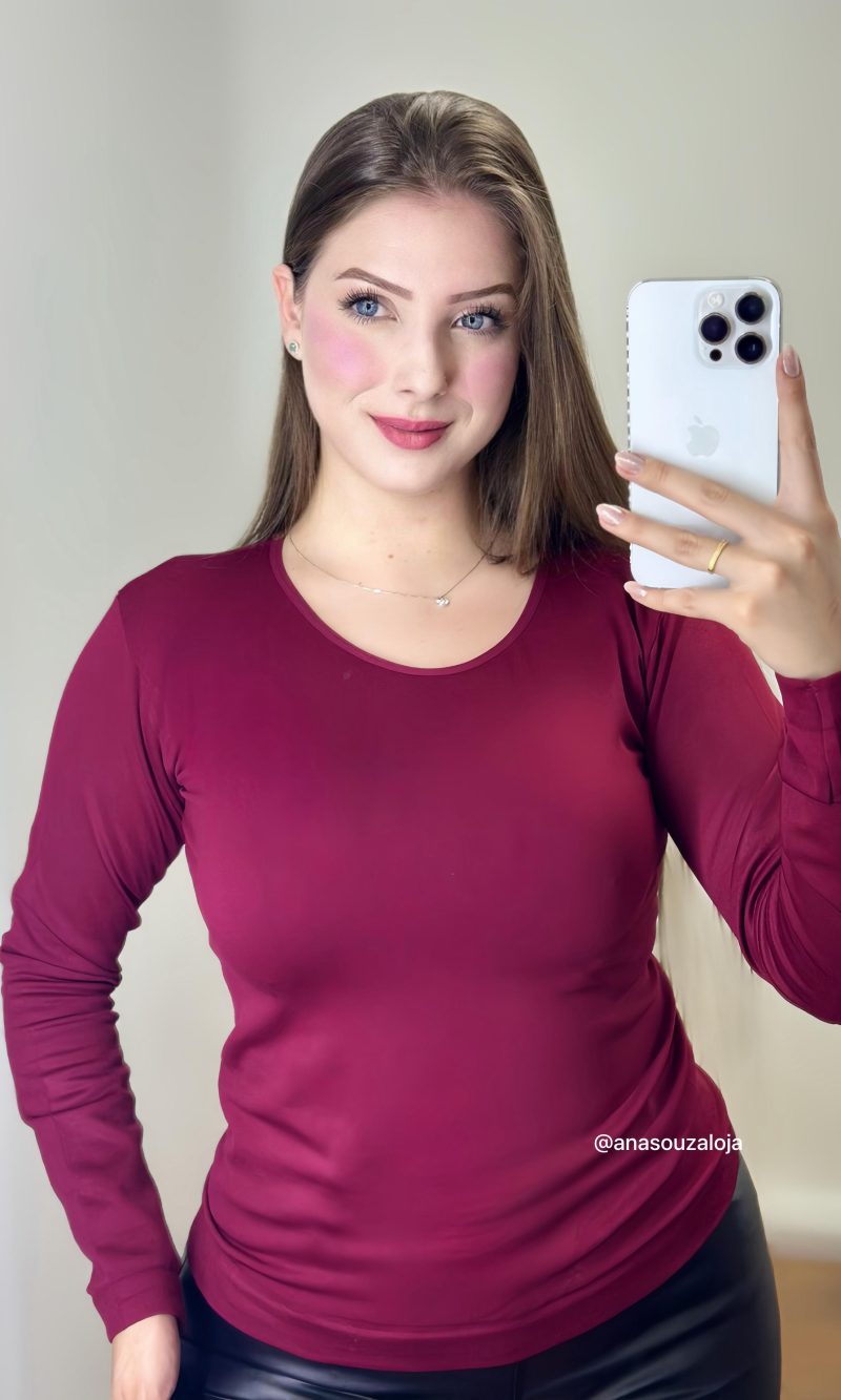 blusa termica roberta bordo