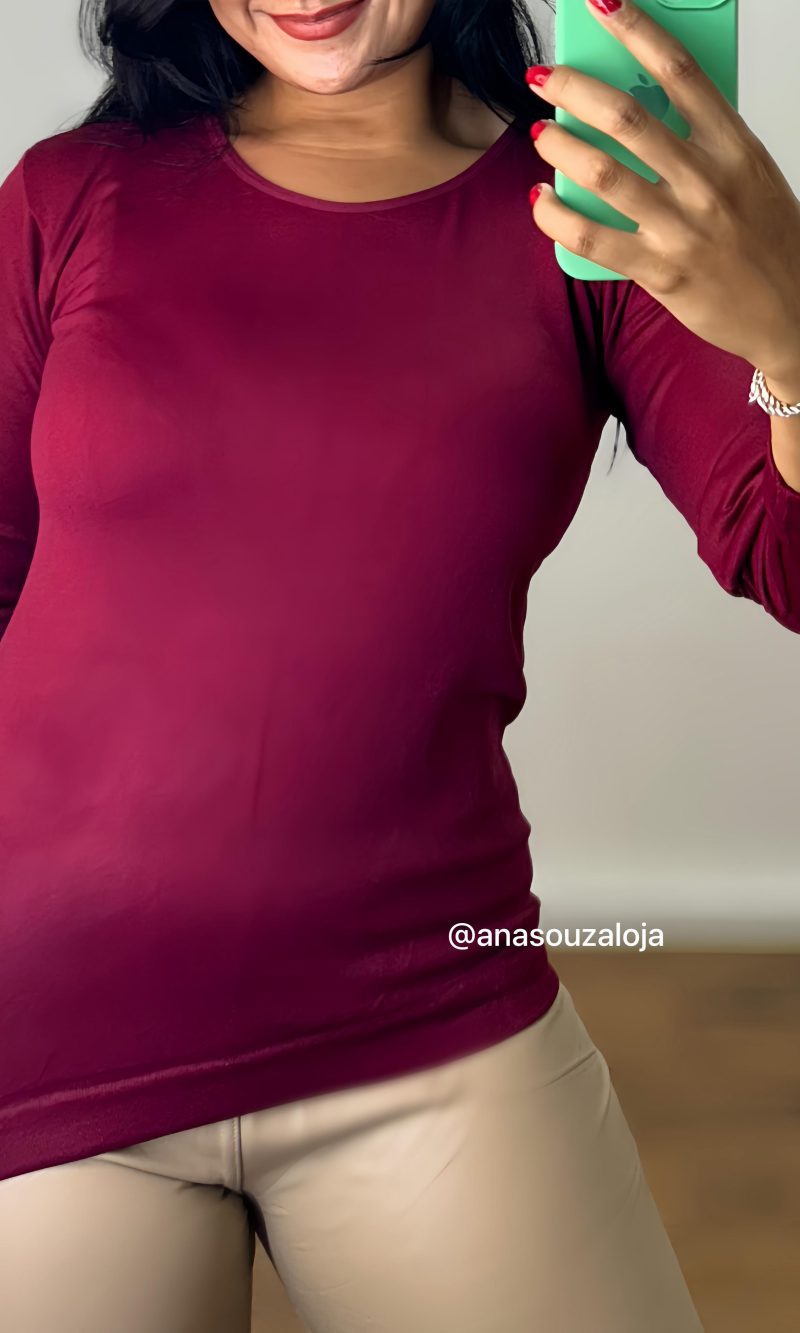 blusa termica roberta bordo