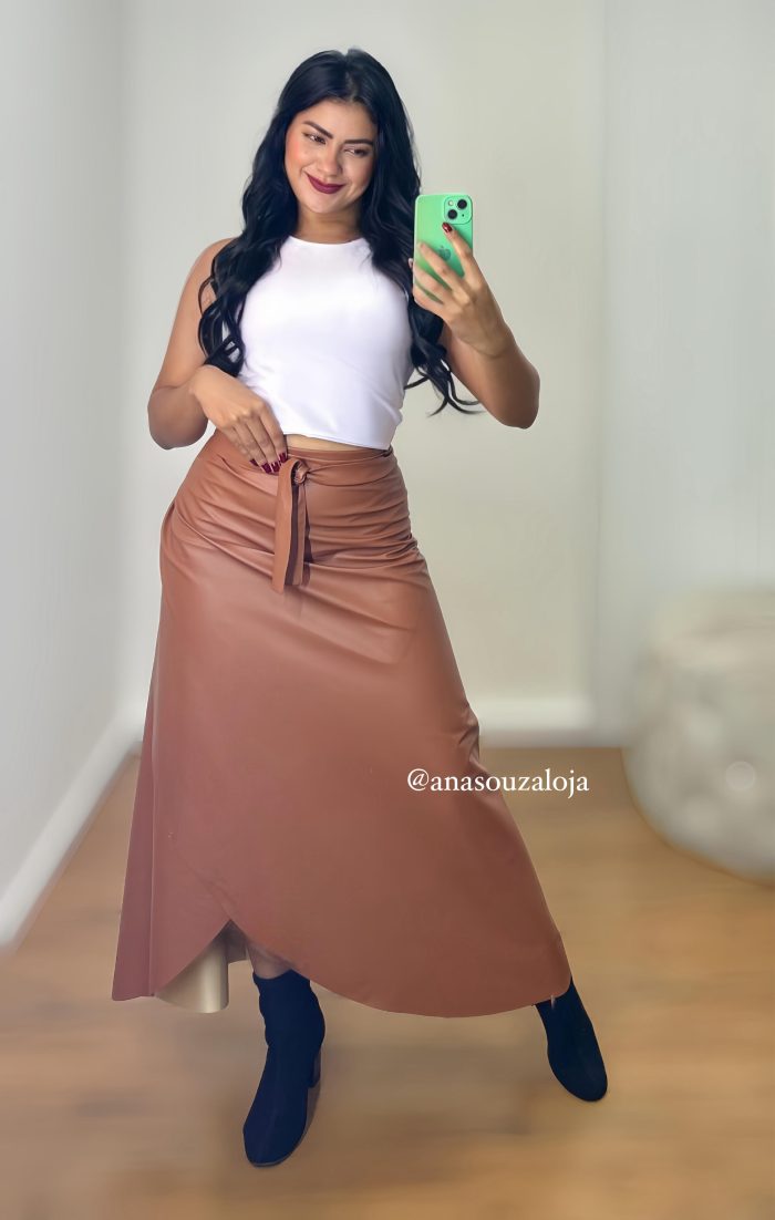 saia envelope courino kÉssia preto saia envelope courino kÉssia preto