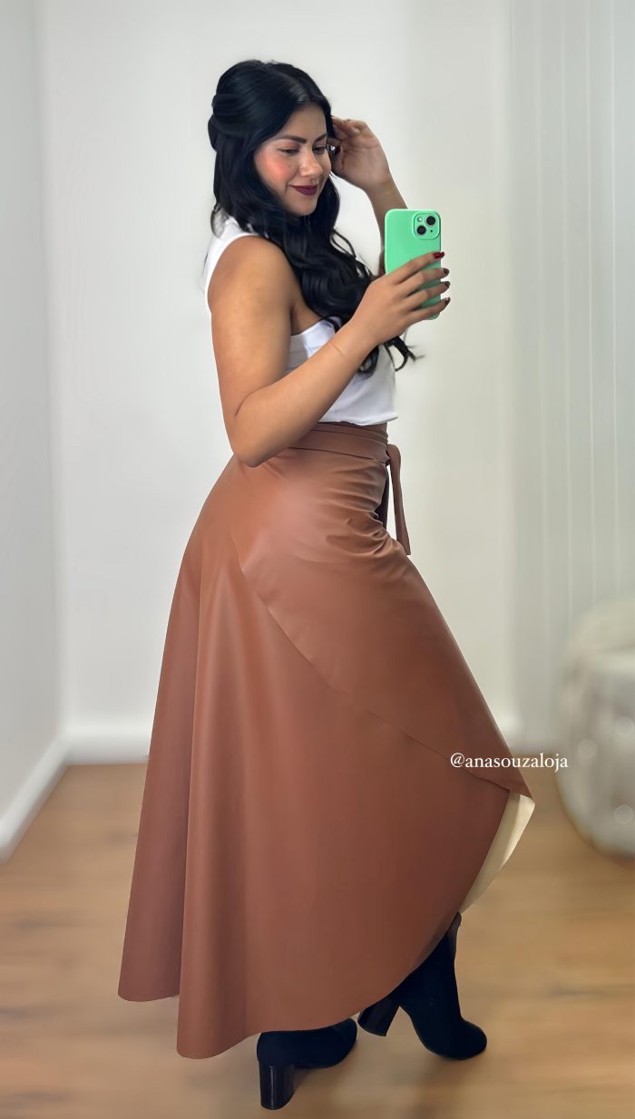 saia envelope courino kÉssia preto saia envelope courino kÉssia preto