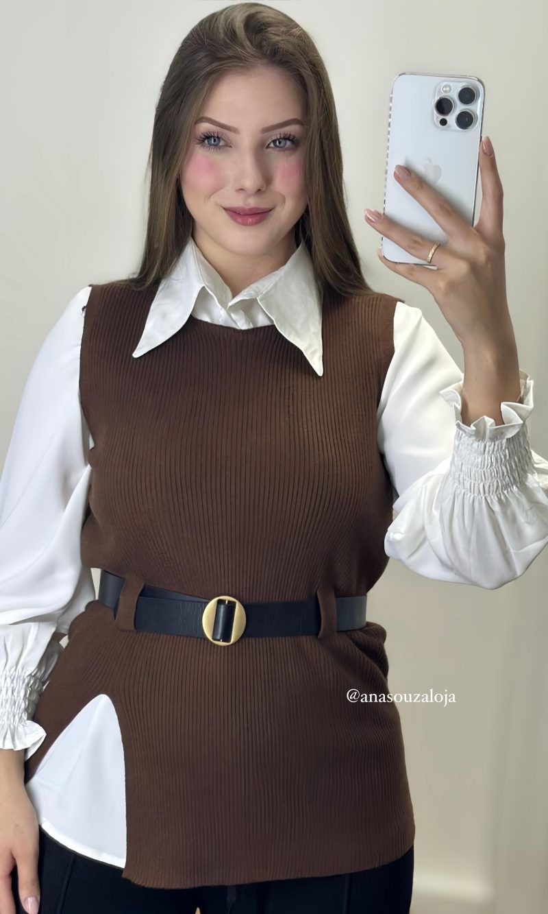 conjunto colete zeek cinza