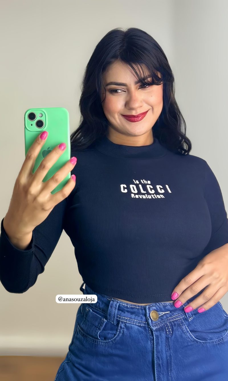 cropped ribana revolution marrom cropped ribana revolution marrom