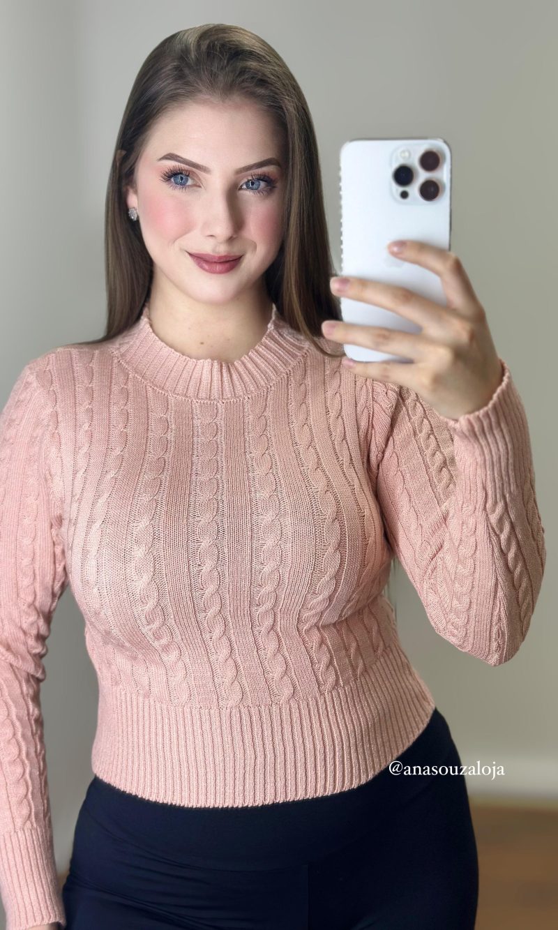 blusa madal suzi rosa claro blusa madal suzi rosa claro