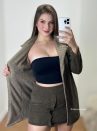 conjunto cotelÊ margot verde musgo