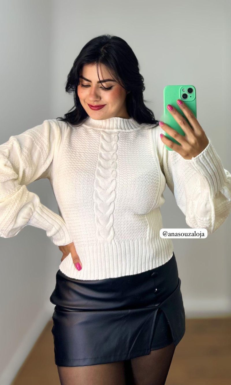 blusa tricot daiana cor off