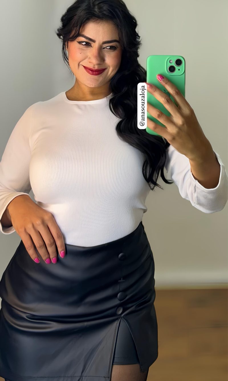 blusa termica canelada violeta