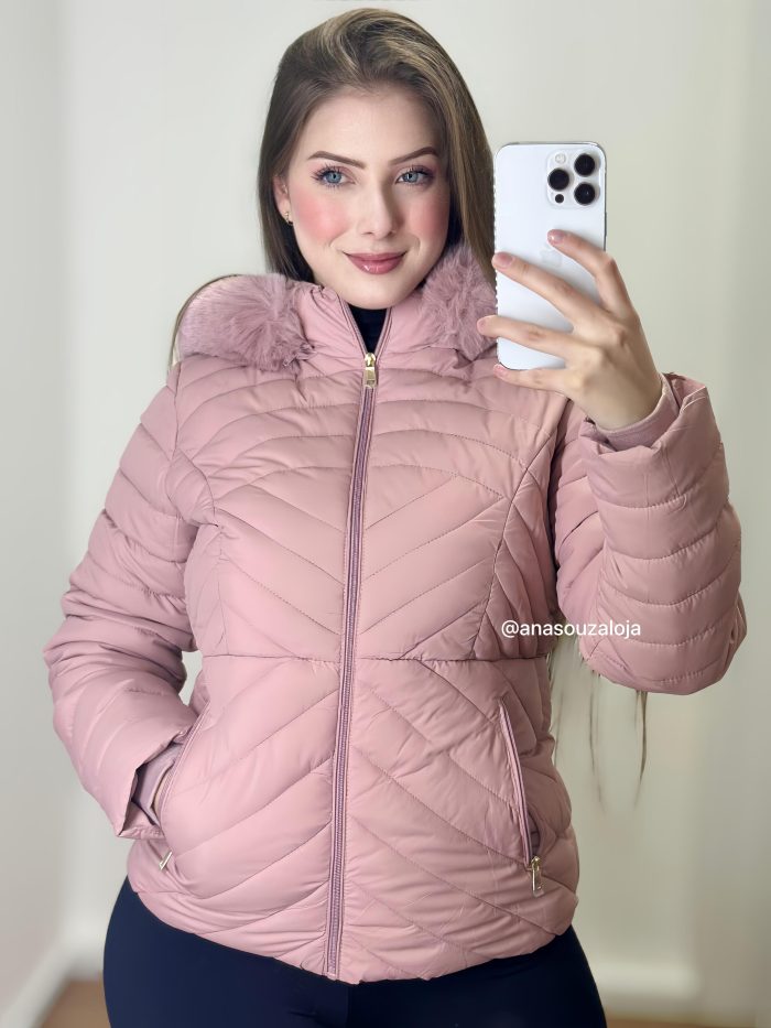 jaqueta microfibra aghata rosa jaqueta microfibra aghata rosa