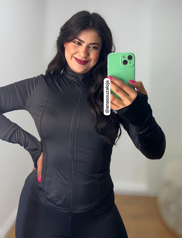 jaqueta fitness training preto jaqueta fitness training preto