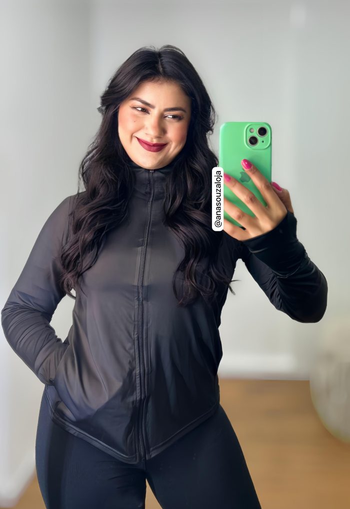jaqueta fitness capuz