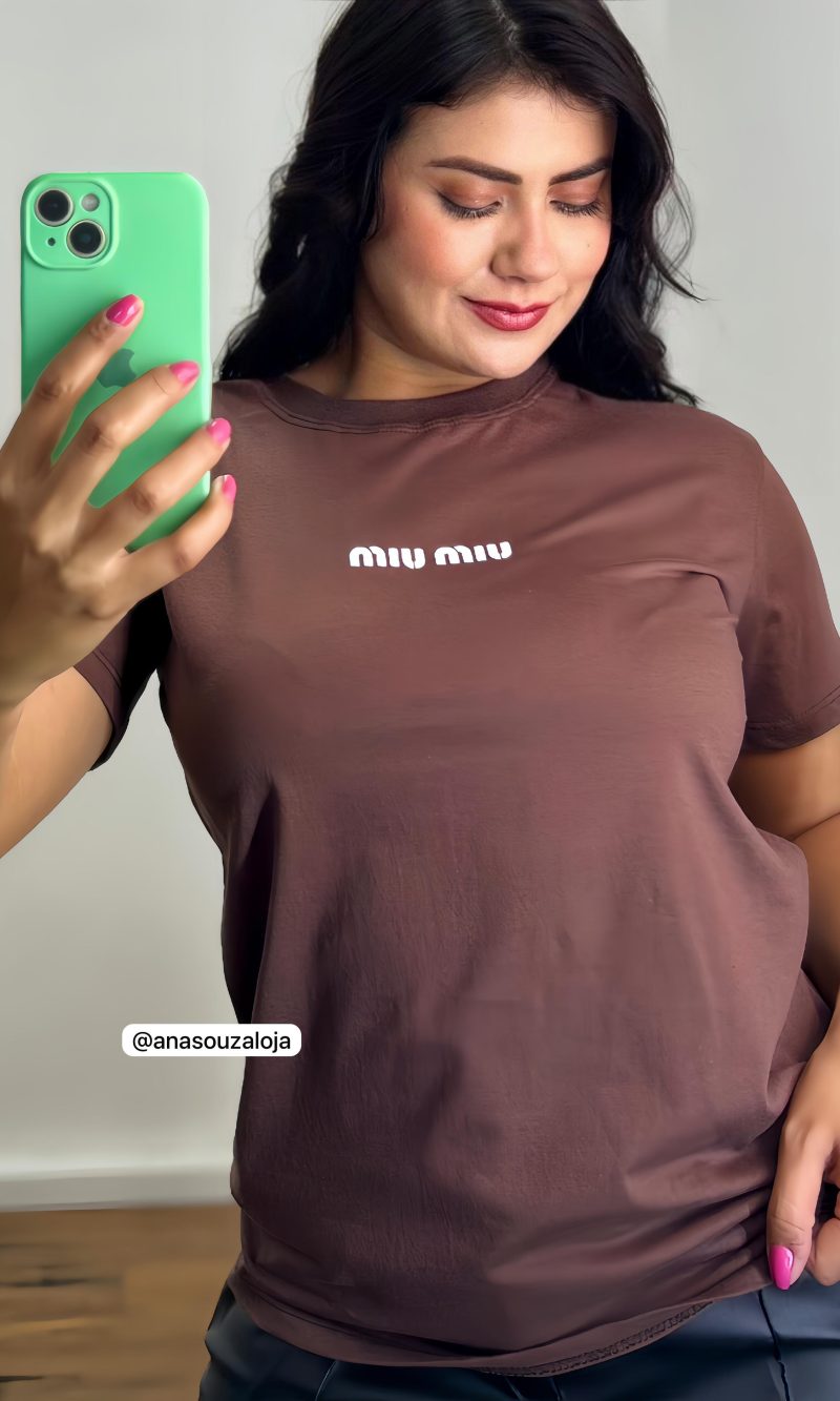 t shirt miu miu preto