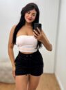 shorts moletinho preto