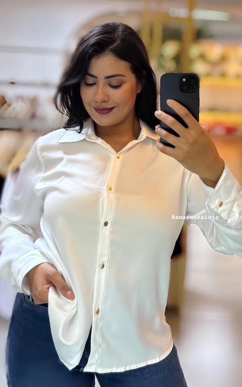 camisa amelie marrom