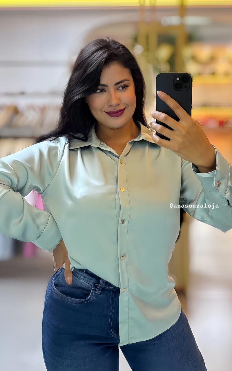 camisa amelie marrom