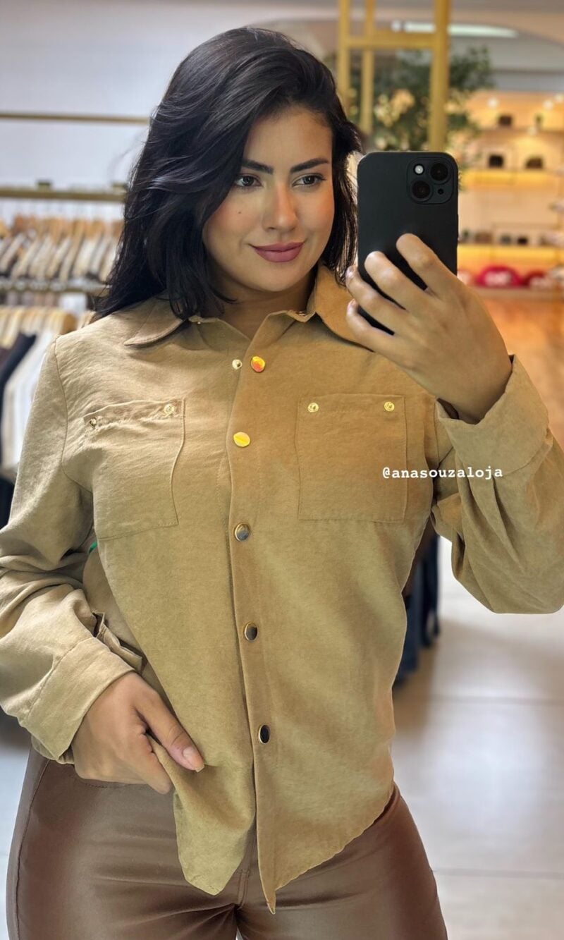 camisa seraphina nude