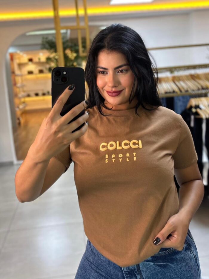 t shirt colcci marrom t shirt colcci marrom