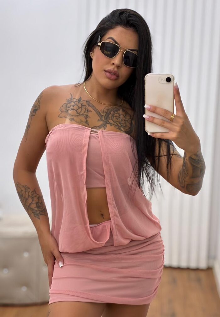 vestido valeria rosa