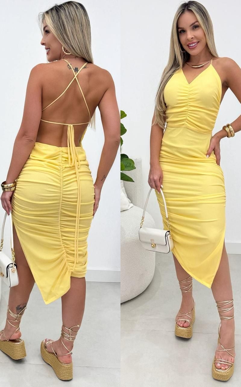 vestido tatiana amarelo