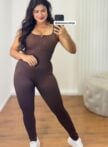 macacao fitness longo verde