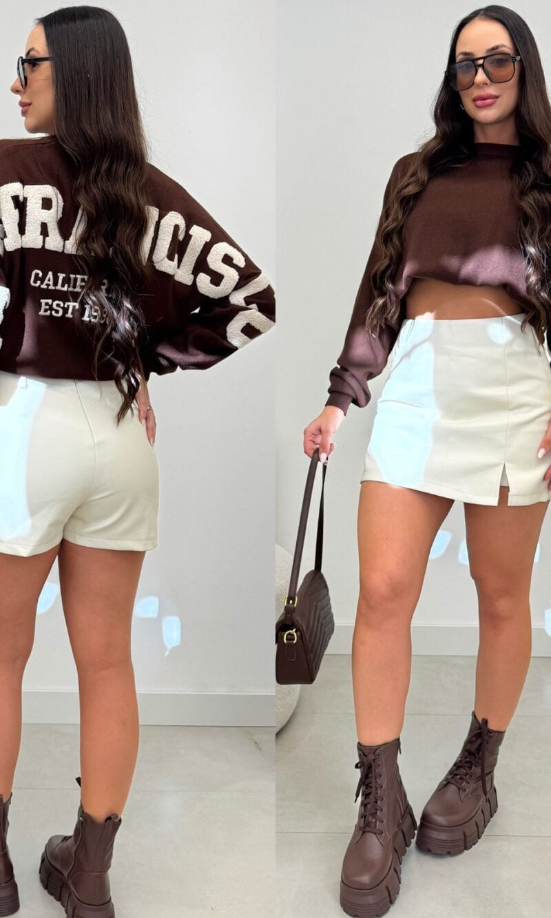 blusa san f. marrom