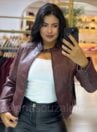 jaqueta de couro delave off