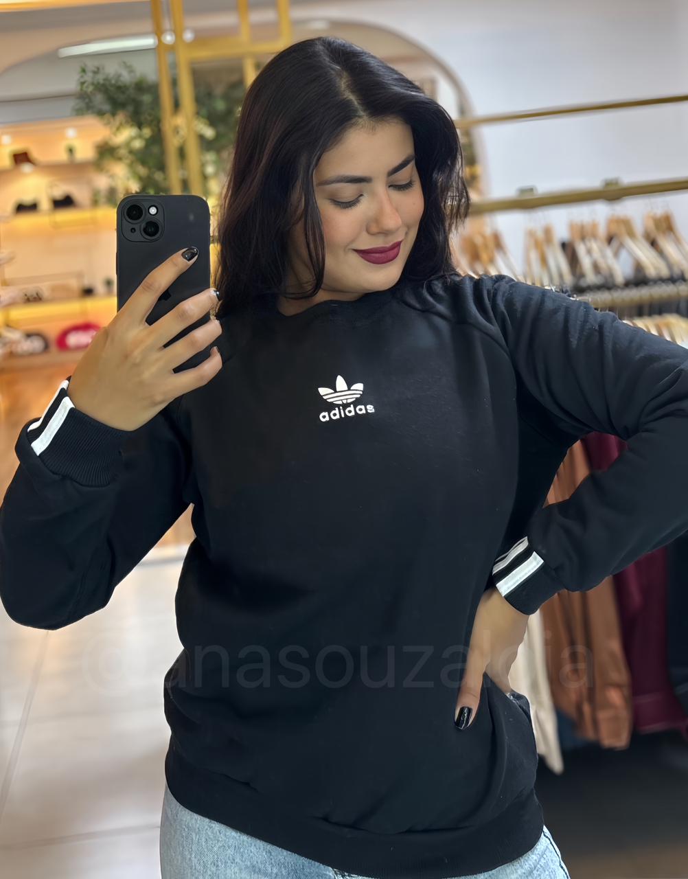 blusa de moletom ads azul