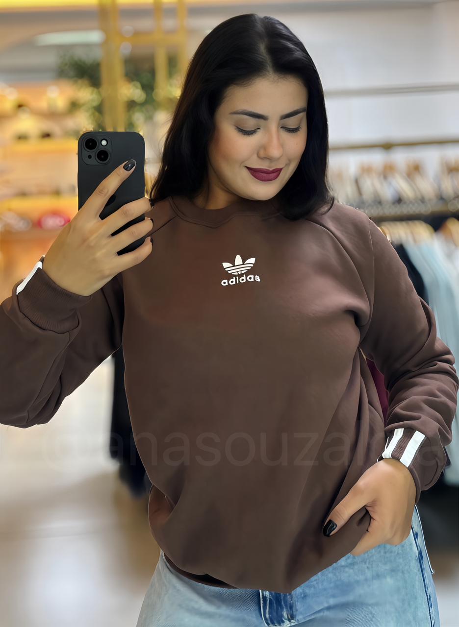 blusa de moletom ads azul